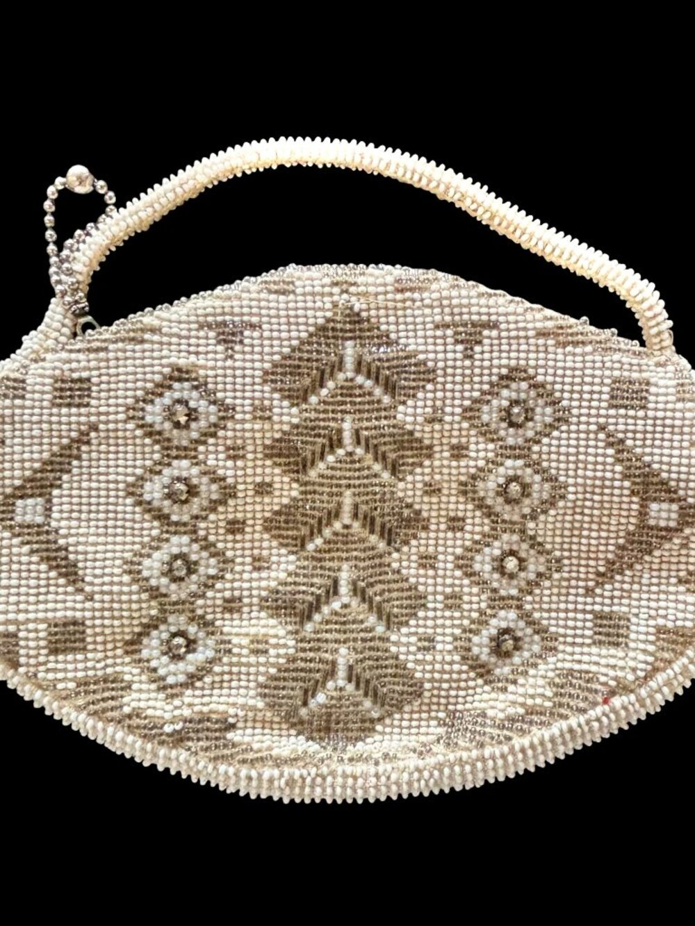 Vintage Art Deco Beaded Evening Bag Made in Czechoslovakia